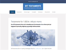 Tablet Screenshot of dittestamente.dk